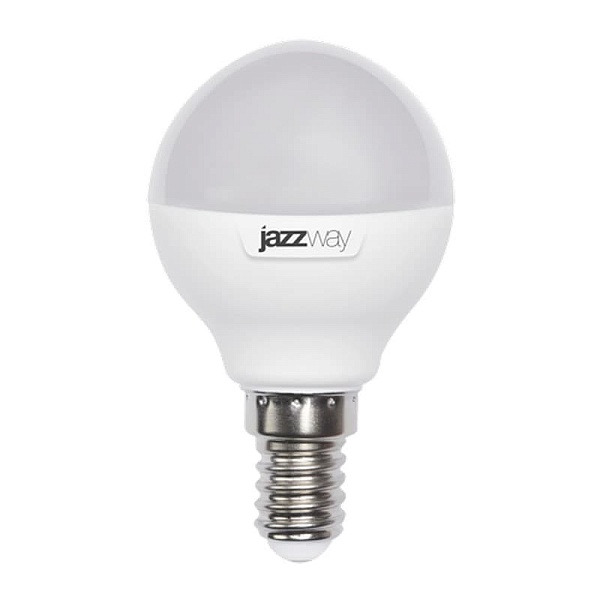 Лампа LED E14  G45 7W/850 230V шар матовый 540Lm JAZZWAY